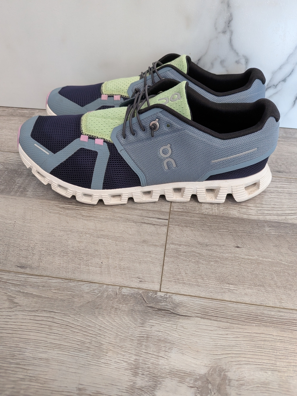 On Cloud Running Shoes in Blue and Navy